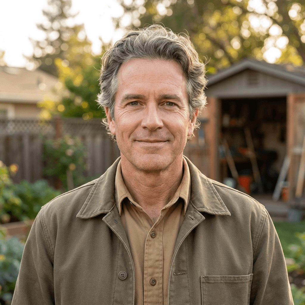 Family laughing together on couch