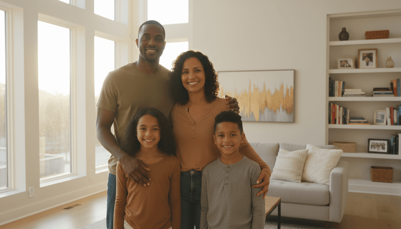 A multigenerational family engaged in creative activities together, laughing and connecting in a bright, warm living space